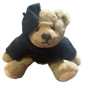 Gund Brown Teddy Bear with Black Outfit